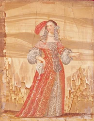 Porträtt av Madeleine Bejart (1618-72) i rollen som Madelon i 